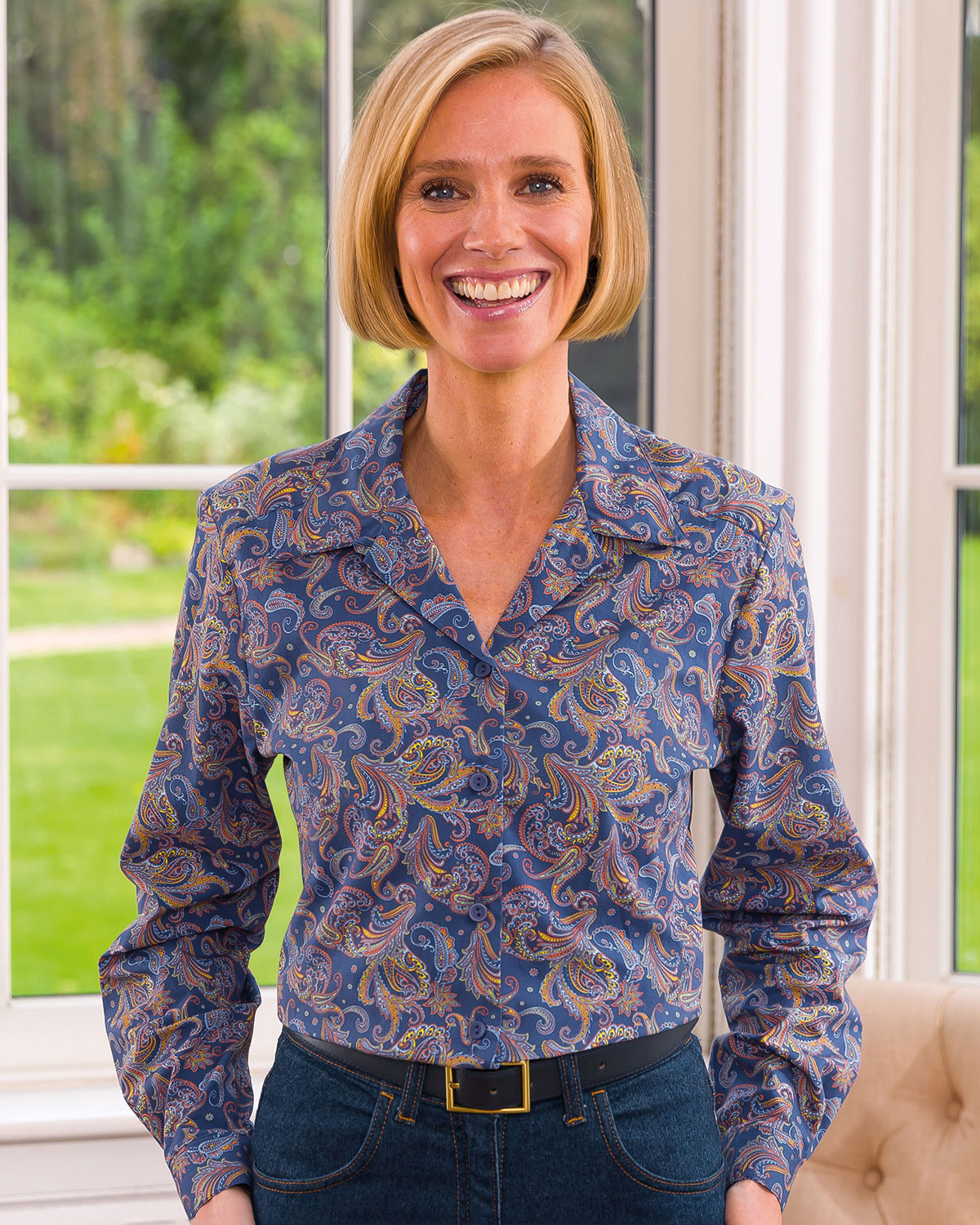 Paisley patterned blouse